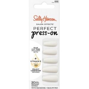 2Packs Sally Hansen Perfect Press-On Nails - Viva Vanilla